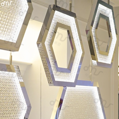 帝美斯酒店大堂售楼处KTV会所宴会厅顶级豪宅沙盘区大型工程吊灯