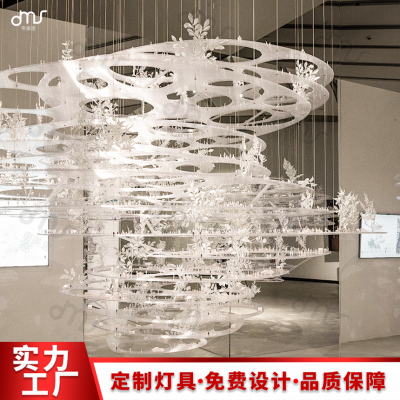 帝美斯新款花型吊灯创意轻奢艺术样板房餐厅售楼处大型吊灯沙盘灯