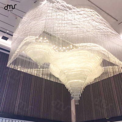  酒店会所KTV宴会厅商场非标大型工程水晶吊灯别墅豪宅定做水晶灯