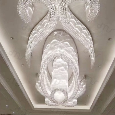 特色异形水晶玻璃大型吊灯