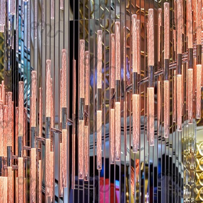 非标水晶玻璃棒重柱装饰非标灯具