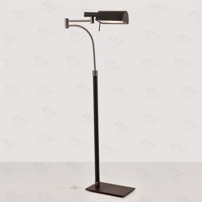 皮革轻奢美式落地灯