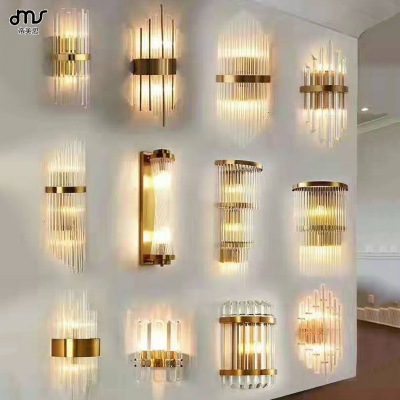 后现代轻奢水晶壁灯