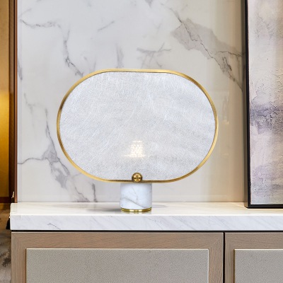 羊皮个性大理石装饰台灯