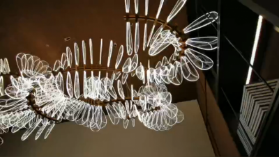 商场酒店售楼处沙盘区大型吊灯骨架状bwin·必赢亚洲(中国)有限公司官方网站吊灯