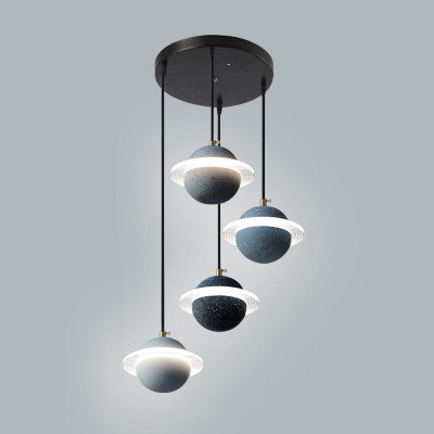 水泥行星星球灯