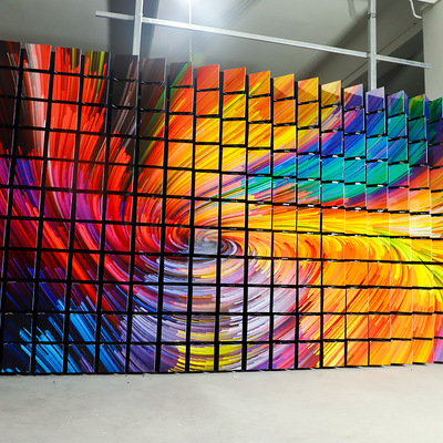 机械矩阵动态翻转屏